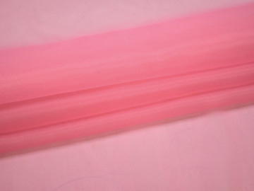 Органза розового цвета полиэстер ГВ596