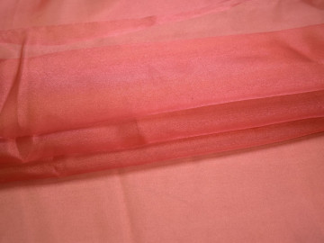 Органза терракотового цвета полиэстер ГВ66