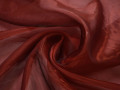 Органза красного цвета полиэстер ГВ69
