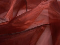 Органза красного цвета полиэстер ГВ69