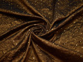 Тафта коричневого цвета пайетки полиэстер БВ657