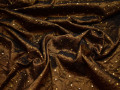 Тафта коричневого цвета пайетки полиэстер БВ657