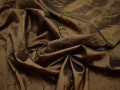Тафта коричневого цвета вышивка полиэстер БВ649