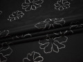 Тафта черного цвета вышивка полиэстер БВ648