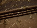 Тафта коричневого цвета вышивка полиэстер БВ627