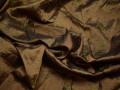 Тафта коричневго цвета вышивка полиэстер БВ624