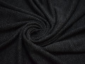Трикотаж серо-черный зигзаг шерсть полиэстер АВ223
