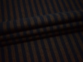 Трикотаж синий коричневый полоска хлопок АВ21