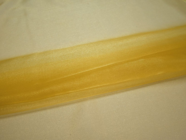Органза желтого цвета полиэстер ГВ627