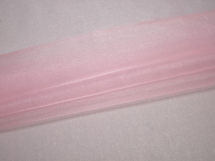 Органза розового цвета полиэстер ГВ642