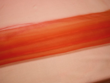 Органза красного цвета полиэстер ГВ644