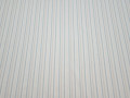 Трикотаж белый голубой полоска полиэстер АВ762