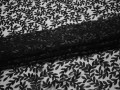 Сетка черная с вышивкой полиэстер БГ614