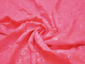 Сетка розовая с пайетками листья полиэстер ГБ461