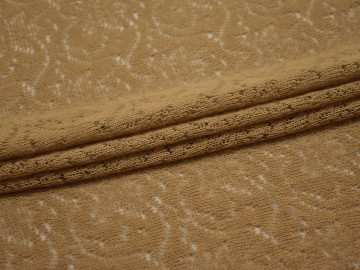 Трикотаж коричневый узор полиэстер АД59