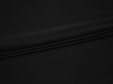 Трикотаж черный полиэстер АМ218