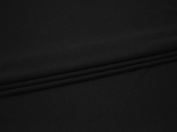 Трикотаж черный вискоза полиэстер АМ216