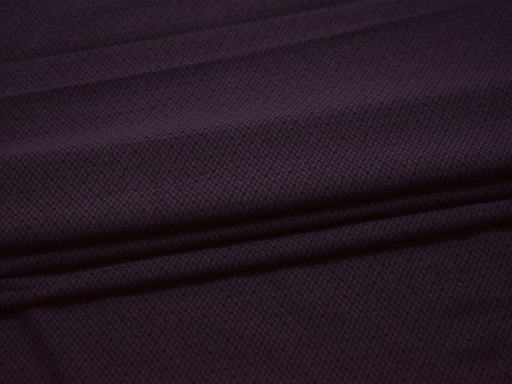 Трикотаж фиолетовый черный геометрия хлопок АМ24