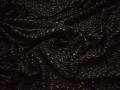 Трикотаж черный коричневый абстракция полиэстер АМ37