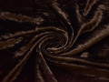 Бархат коричневый вискоза полиэстер ГВ1105