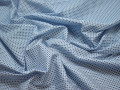 Рубашечная голубая синяя ткань узор хлопок ЕБ289