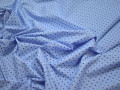 Рубашечная голубая синяя ткань геометрия хлопок ЕБ283