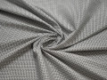 Рубашечная черная серая ткань геометрия хлопок эластан ЕБ276