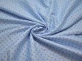 Рубашечная голубая ткань геометрия хлопок вискоза ЕБ272