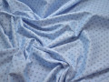 Рубашечная голубая ткань геометрия хлопок вискоза ЕБ272