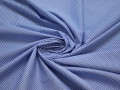 Рубашечная синяя белая ткань геометрия хлопок ЕБ237