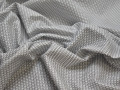 Рубашечная белая синяя ткань геометрия хлопок ЕБ235