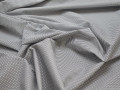 Рубашечная белая синяя ткань геометрия хлопок эластан ЕБ234
