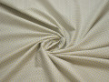 Рубашечная белая оливковая ткань геометрия хлопок эластан ЕБ223