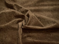 Джинс коричневый вышивка хлопок ЕА147