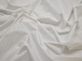 Рубашечная белая синяя ткань геометрия хлопок эластан ЕА329