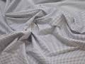 Рубашечная белая синяя ткань горох хлопок эластан ЕА349