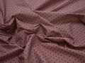 Рубашечная бордовая ткань геометрический узор хлопок эластан ЕА356