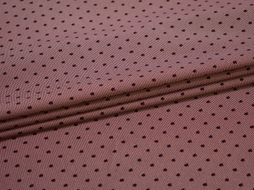 Рубашечная бордовая ткань геометрический узор хлопок эластан ЕА356