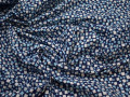 Рубашечная синяя белая ткань геометрия хлопок ЕА378