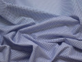 Рубашечная синяя ткань горох хлопок ЕА379