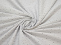 Рубашечная  белая синяя ткань геометрия хлопок ЕА3105