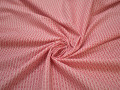 Рубашечная белая красная ткань геометрия хлопок ЕА3107