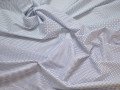 Рубашечная белая синяя ткань горох хлопок эластан ЕА3131