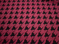 Жаккард розовый черный геометрия вискоза полиэстер ЕВ43