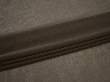 Сетка-стрейч коричневого цвета полиэстер БД518