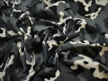 Костюмная серая черная ткань камуфляж хлопок ЕВ146