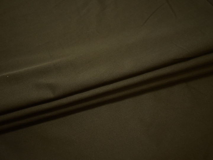 Костюмная цвета хаки ткань хлопок полиэстер ЕВ147
