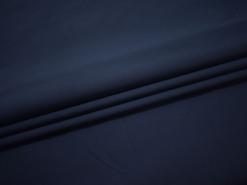 Костюмная синяя ткань хлопок эластан полиэстер ЕВ116