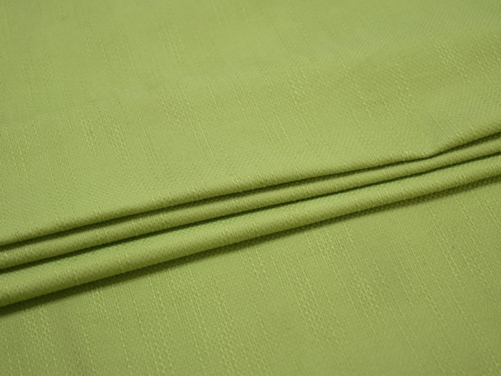 Костюмная зеленая ткань вискоза хлопок ЕВ14