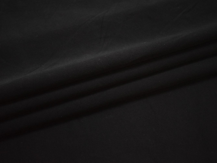 Костюмная черная ткань вискоза эластан полиэстер ЕБ138